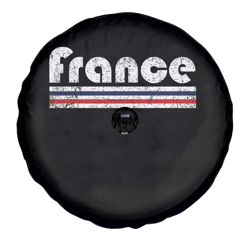 Vintage France Flag Distressed Retro Graphic Spare Tire Cover Patriotic French Heritage Pride Gift TS02 Print Your Wear