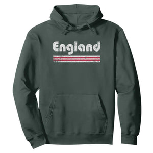 Vintage England Retro Distressed Graphic Hoodie Patriotic English Heritage Pride Souvenir TS02 Dark Forest Green Print Your Wear