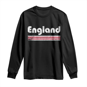 Vintage England Retro Distressed Graphic Long Sleeve Shirt Patriotic English Heritage Pride Souvenir TS02 Black Print Your Wear