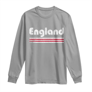 Vintage England Retro Distressed Graphic Long Sleeve Shirt Patriotic English Heritage Pride Souvenir TS02 Sport Gray Print Your Wear