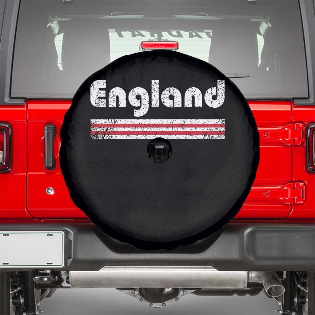 Vintage England Retro Distressed Graphic Spare Tire Cover Patriotic English Heritage Pride Souvenir TS02 Black Print Your Wear