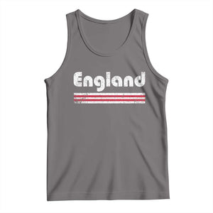 Vintage England Retro Distressed Graphic Tank Top Patriotic English Heritage Pride Souvenir TS02 Deep Heather Print Your Wear