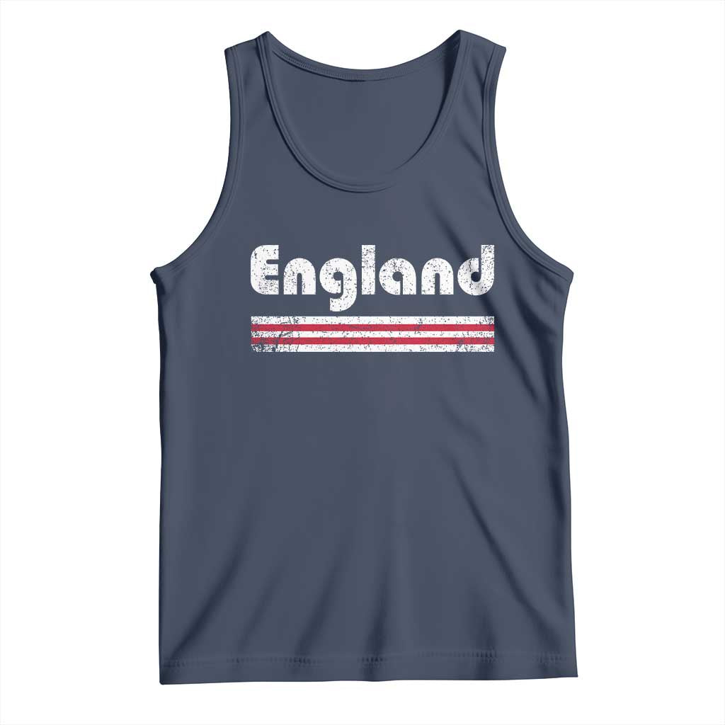 Vintage England Retro Distressed Graphic Tank Top Patriotic English Heritage Pride Souvenir TS02 Navy Print Your Wear