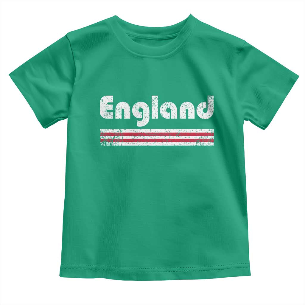 Vintage England Retro Distressed Graphic Toddler T Shirt Patriotic English Heritage Pride Souvenir TS02 Irish Green Print Your Wear