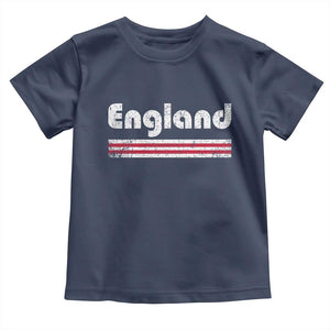 Vintage England Retro Distressed Graphic Toddler T Shirt Patriotic English Heritage Pride Souvenir TS02 Navy Print Your Wear
