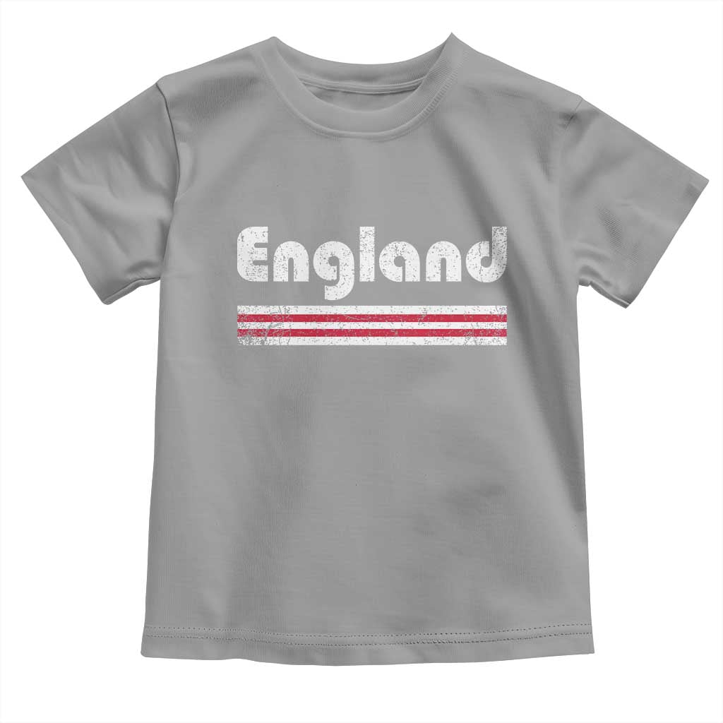 Vintage England Retro Distressed Graphic Toddler T Shirt Patriotic English Heritage Pride Souvenir TS02 Sport Gray Print Your Wear