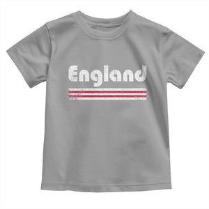 Vintage England Retro Distressed Graphic Toddler T Shirt Patriotic English Heritage Pride Souvenir TS02 Sport Gray Print Your Wear