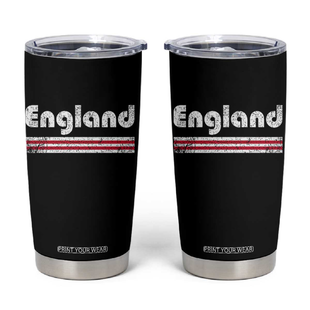 Vintage England Retro Distressed Graphic Tumbler Cup Patriotic English Heritage Pride Souvenir TS02 Black Print Your Wear