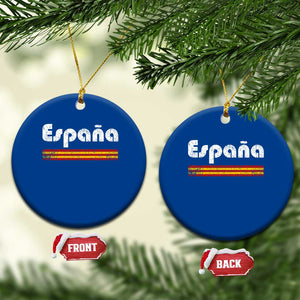 Vintage Espana Espanol Retro Distressed Graphic Ceramic Ornament Patriotic Spanish Spain Flag Heritage Pride Souvenir TS02 1pc Blue Print Your Wear