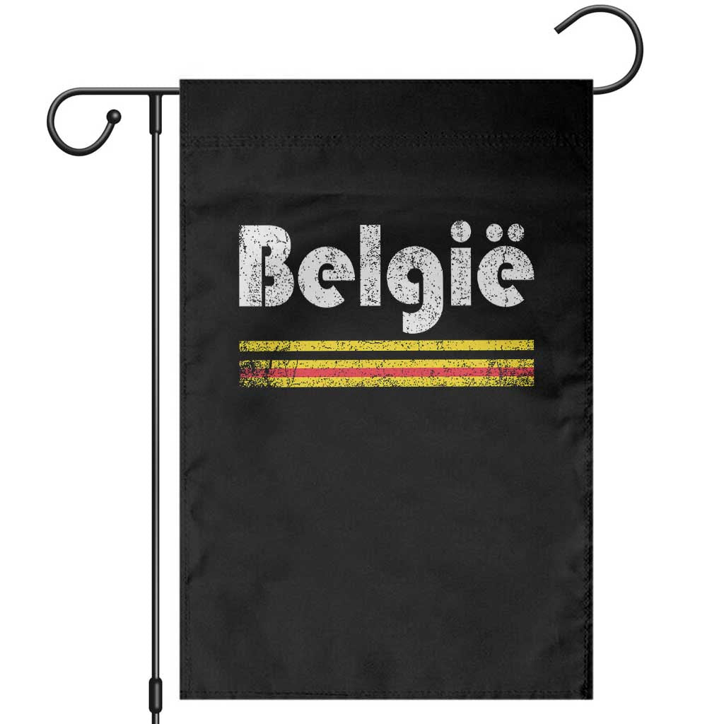 Retro Belgie Belgium Flag Distressed Graphic in Dutch Garden Flag Proud Belgian Heritage and Country Roots Pride Gift TS02 Black Print Your Wear