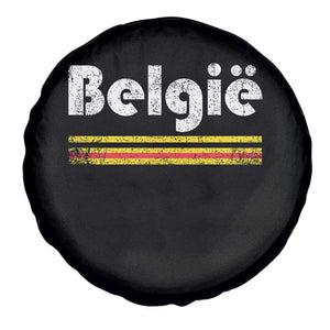 Retro Belgie Belgium Flag Distressed Graphic in Dutch Spare Tire Cover Proud Belgian Heritage and Country Roots Pride Gift TS02 Print Your Wear