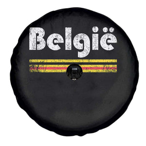 Retro Belgie Belgium Flag Distressed Graphic in Dutch Spare Tire Cover Proud Belgian Heritage and Country Roots Pride Gift TS02 Print Your Wear