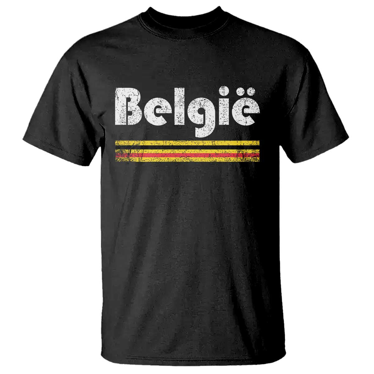 Retro Belgie Belgium Flag Distressed Graphic in Dutch T Shirt Proud Belgian Heritage and Country Roots Pride Gift TS02 Black Print Your Wear