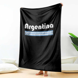 Vintage Argentina Retro Distressed Graphic Throw Blanket Patriotic Argentine Heritage Pride Souvenir TS02 Print Your Wear