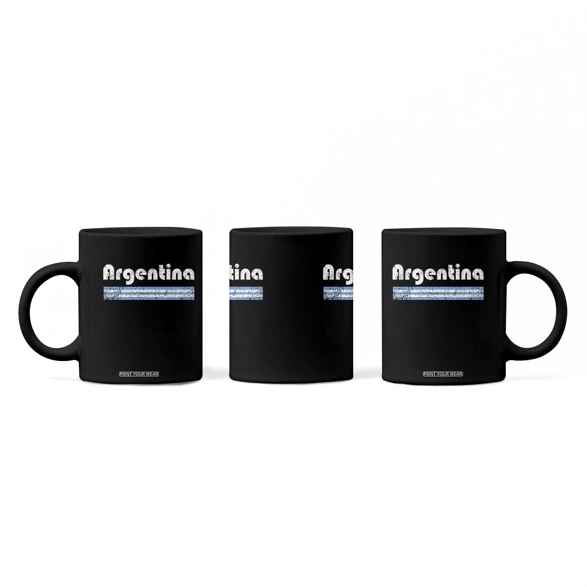 Vintage Argentina Retro Distressed Graphic Coffee Mug Patriotic Argentine Heritage Pride Souvenir TS02 Print Your Wear