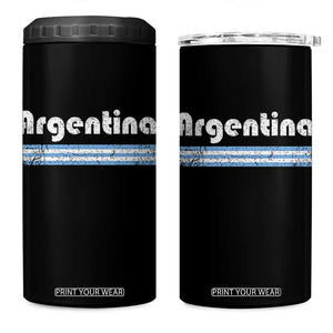 Vintage Argentina Retro Distressed Graphic 4 in 1 Can Cooler Tumbler Patriotic Argentine Heritage Pride Souvenir TS02 One Size: 16 oz Black Print Your Wear