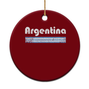 Vintage Argentina Retro Distressed Graphic Ceramic Ornament Patriotic Argentine Heritage Pride Souvenir TS02 1pc Red Print Your Wear