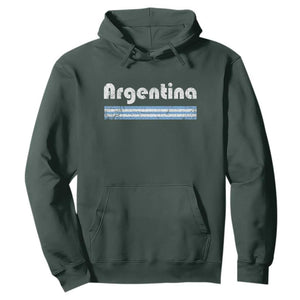 Vintage Argentina Retro Distressed Graphic Hoodie Patriotic Argentine Heritage Pride Souvenir TS02 Dark Forest Green Print Your Wear