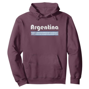 Vintage Argentina Retro Distressed Graphic Hoodie Patriotic Argentine Heritage Pride Souvenir TS02 Maroon Print Your Wear