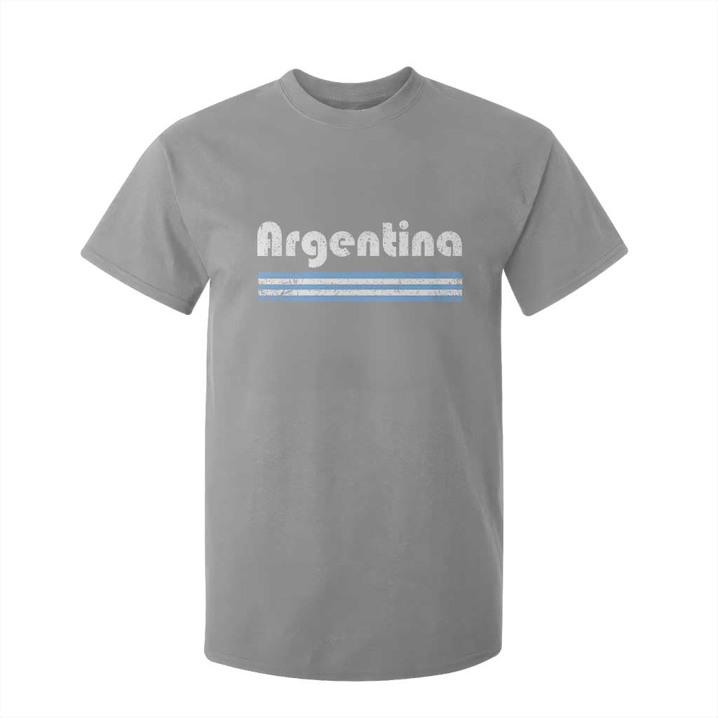 Vintage Argentina Retro Distressed Graphic T Shirt For Kid Patriotic Argentine Heritage Pride Souvenir TS02 Sport Gray Print Your Wear