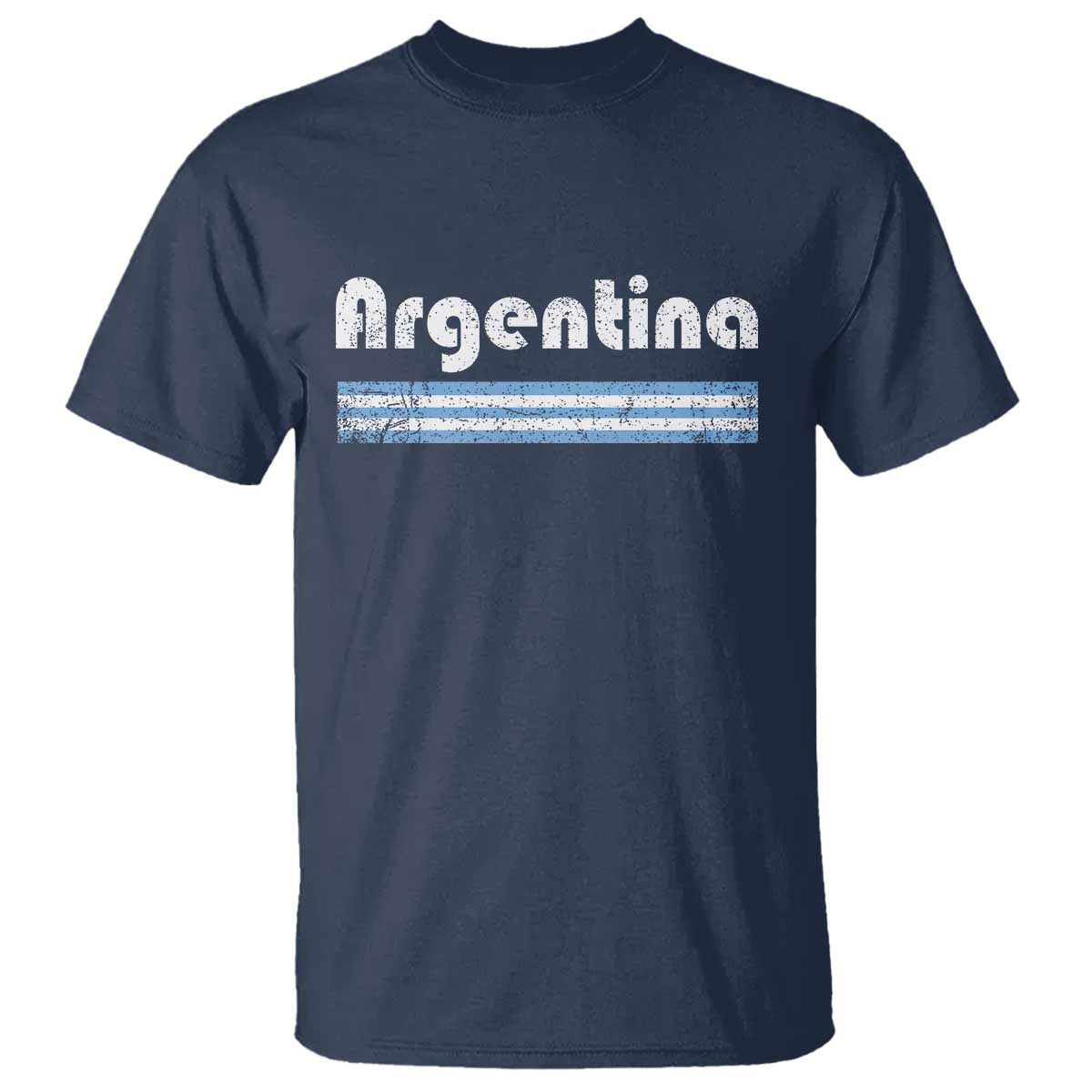 Vintage Argentina Retro Distressed Graphic T Shirt Patriotic Argentine Heritage Pride Souvenir TS02 Navy Print Your Wear