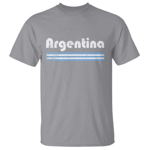 Vintage Argentina Retro Distressed Graphic T Shirt Patriotic Argentine Heritage Pride Souvenir TS02 Sport Gray Print Your Wear