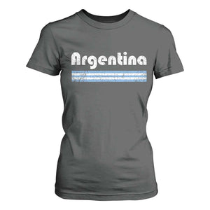 Vintage Argentina Retro Distressed Graphic T Shirt For Women Patriotic Argentine Heritage Pride Souvenir TS02 Dark Heather Print Your Wear