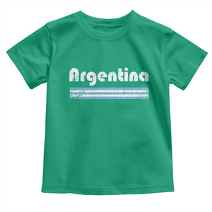 Vintage Argentina Retro Distressed Graphic Toddler T Shirt Patriotic Argentine Heritage Pride Souvenir TS02 Irish Green Print Your Wear