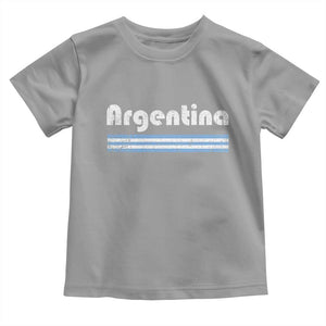 Vintage Argentina Retro Distressed Graphic Toddler T Shirt Patriotic Argentine Heritage Pride Souvenir TS02 Sport Gray Print Your Wear