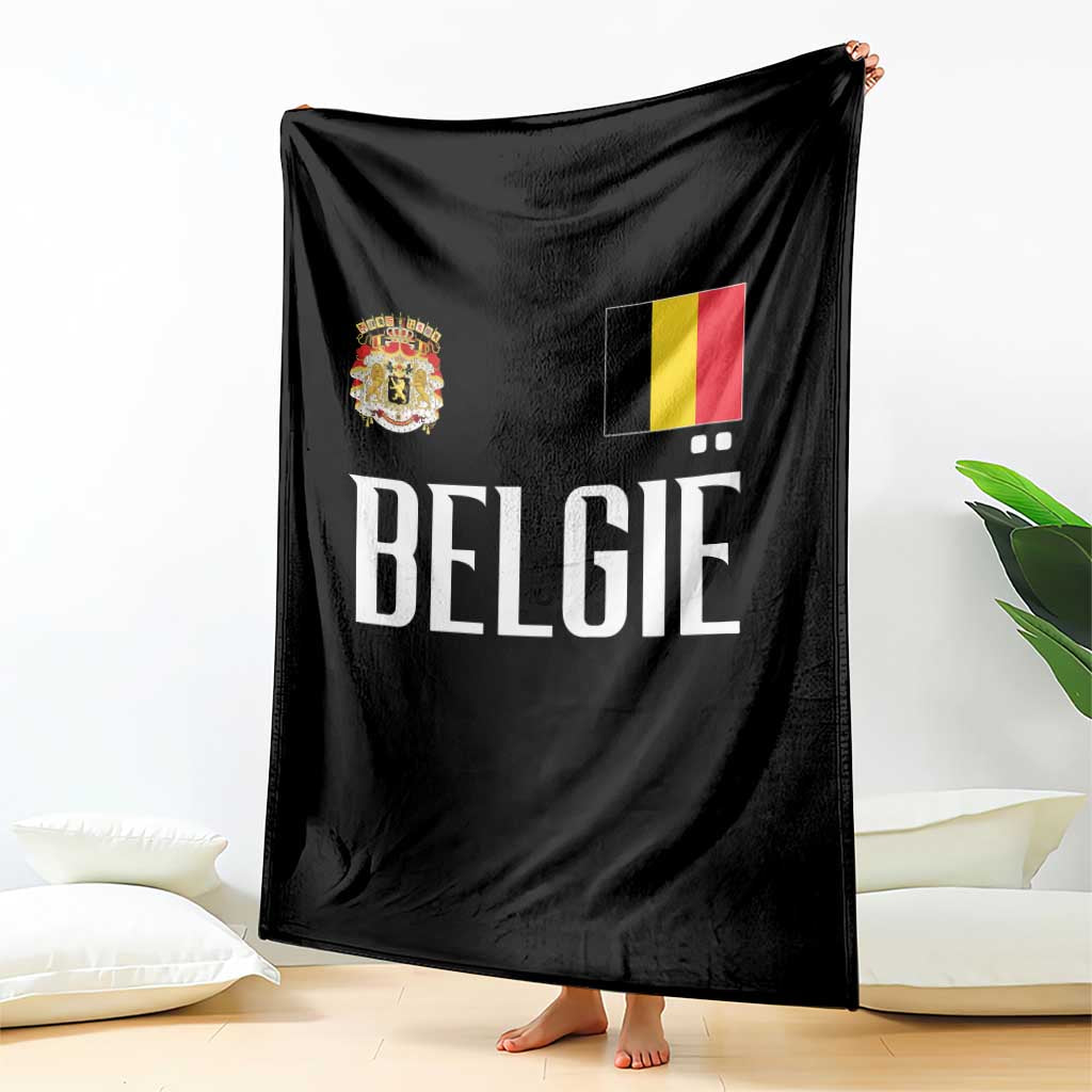 Royal Coat of Arms Belgie Crest Graphic Throw Blanket Traditional Belgium Belgian Flag and Lion Heritage Pride Gift TS02 Print Your Wear