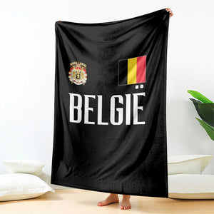Royal Coat of Arms Belgie Crest Graphic Throw Blanket Traditional Belgium Belgian Flag and Lion Heritage Pride Gift TS02 Print Your Wear