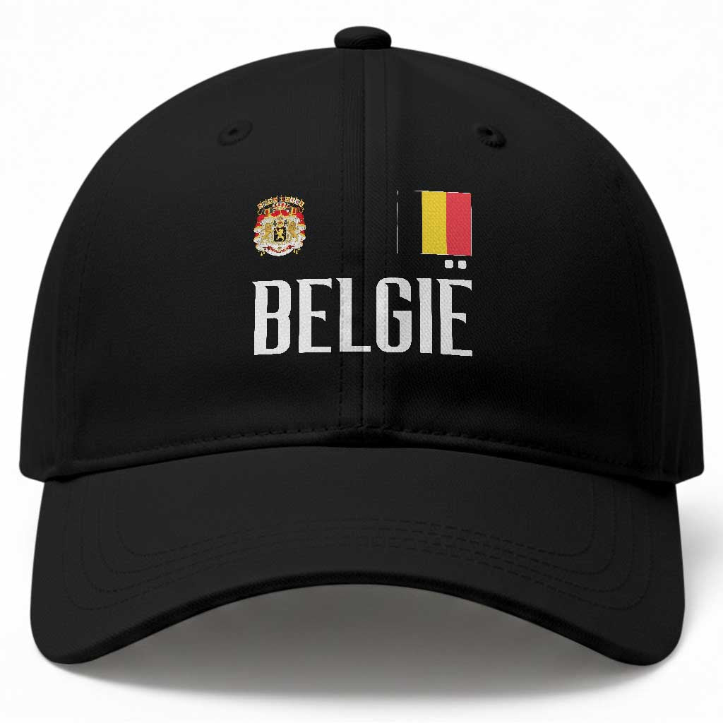 Royal Coat of Arms Belgie Crest Graphic Baseball Cap Traditional Belgium Belgian Flag and Lion Heritage Pride Gift TS02 Print Your Wear