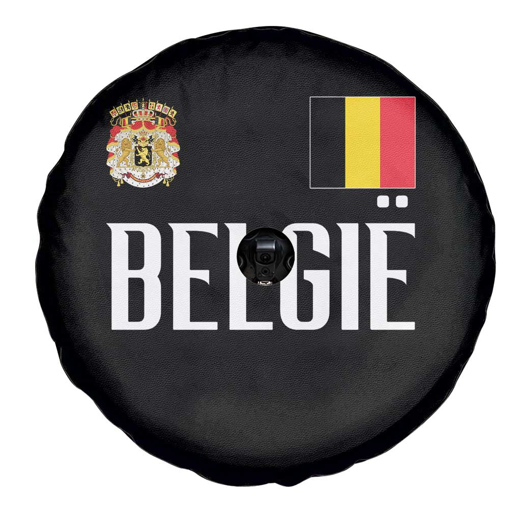 Royal Coat of Arms Belgie Crest Graphic Spare Tire Cover Traditional Belgium Belgian Flag and Lion Heritage Pride Gift TS02 Print Your Wear