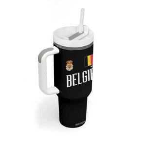 Royal Coat of Arms Belgie Crest Graphic Tumbler With Handle Traditional Belgium Belgian Flag and Lion Heritage Pride Gift TS02 Print Your Wear