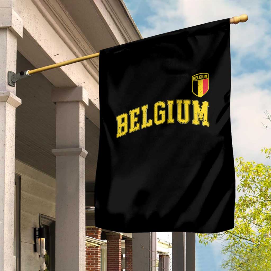 Vintage Belgium Varsity Style Distressed Graphic Garden Flag Classic Collegiate Belgian Pride TS02 Print Your Wear
