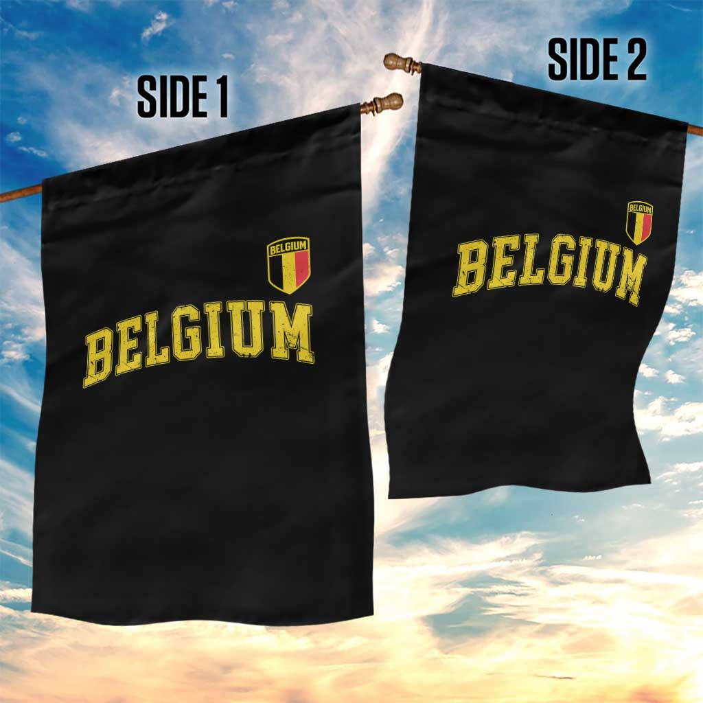 Vintage Belgium Varsity Style Distressed Graphic Garden Flag Classic Collegiate Belgian Pride TS02 Print Your Wear