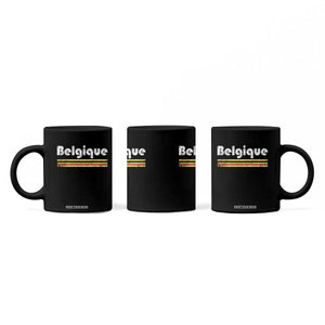 Retro Belgique Belgium Flag Distressed Graphic in French Coffee Mug Proud Belgian Heritage and Country Roots Pride Gift TS02 Print Your Wear