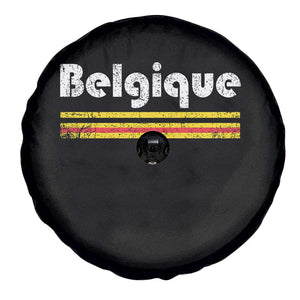 Retro Belgique Belgium Flag Distressed Graphic in French Spare Tire Cover Proud Belgian Heritage and Country Roots Pride Gift TS02 Print Your Wear