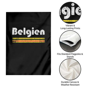Retro Belgien Belgium Flag Distressed Graphic in German Garden Flag Proud Belgian Heritage and Country Roots Pride Gift TS02 Print Your Wear