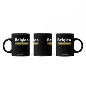 Retro Belgien Belgium Flag Distressed Graphic in German Coffee Mug Proud Belgian Heritage and Country Roots Pride Gift TS02 Print Your Wear
