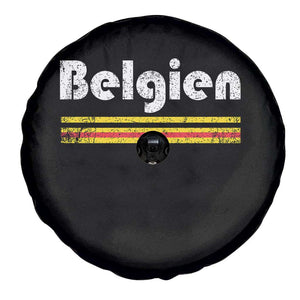 Retro Belgien Belgium Flag Distressed Graphic in German Spare Tire Cover Proud Belgian Heritage and Country Roots Pride Gift TS02 Print Your Wear