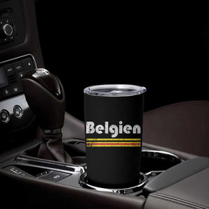 Retro Belgien Belgium Flag Distressed Graphic in German Tumbler Cup Proud Belgian Heritage and Country Roots Pride Gift TS02 Print Your Wear