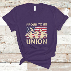 Proud To Be Union Skilled Labor Worker Labor Day Labor Union T Shirt TS02 Purple Printyourwear