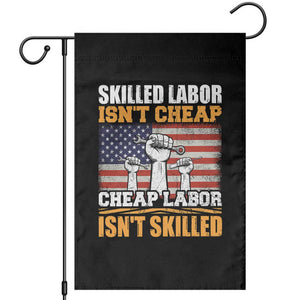 Skilled Labor Patriotic USA Flag Garden Flag Blue Collar Trade Union Hand Tools Pride Graphic TS02 Black Print Your Wear