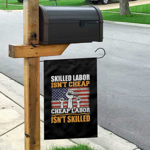 Skilled Labor Patriotic USA Flag Garden Flag Blue Collar Trade Union Hand Tools Pride Graphic TS02 Print Your Wear