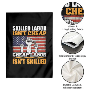 Skilled Labor Patriotic USA Flag Garden Flag Blue Collar Trade Union Hand Tools Pride Graphic TS02 Print Your Wear