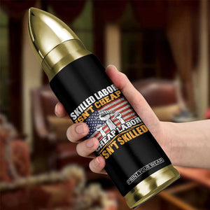 Skilled Labor Patriotic USA Flag Bullet Tumbler Blue Collar Trade Union Hand Tools Pride Graphic TS02 Print Your Wear