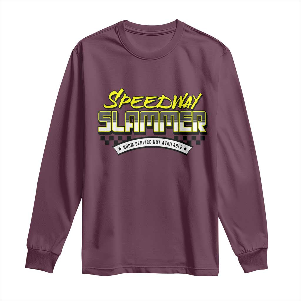 Speedway Slammer Indiana 2025 Long Sleeve Shirt TS02 Maroon Print Your Wear