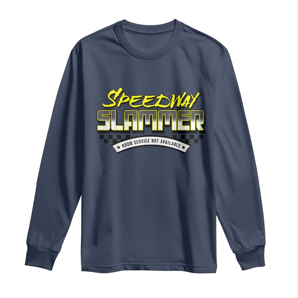 Speedway Slammer Indiana 2025 Long Sleeve Shirt TS02 Navy Print Your Wear