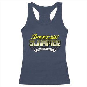 Speedway Slammer Indiana 2025 Racerback Tank Top TS02 Navy Print Your Wear